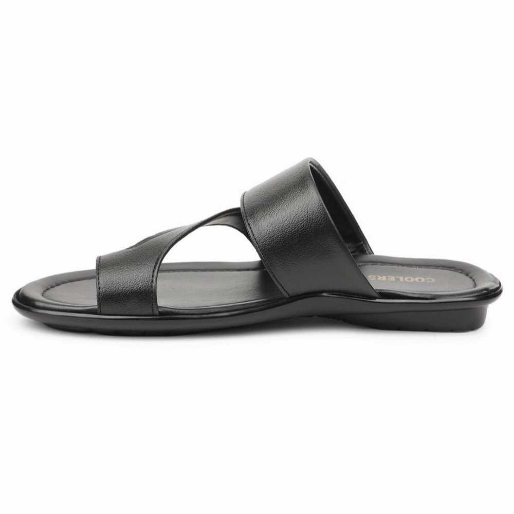 Coolers Black Casual Slipper For Men COOL99-701 By Liberty