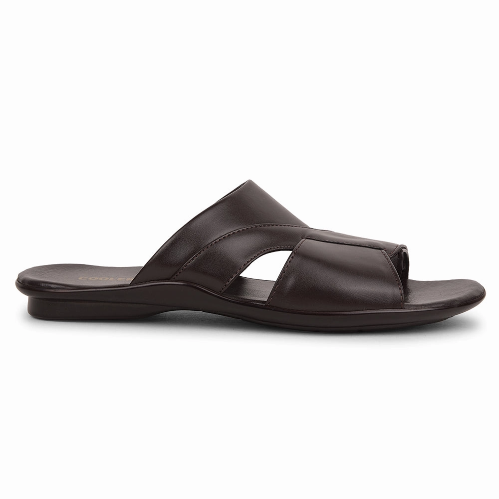 Coolers Brown Casual Slipper For Men WAKAFIT-1E By Liberty