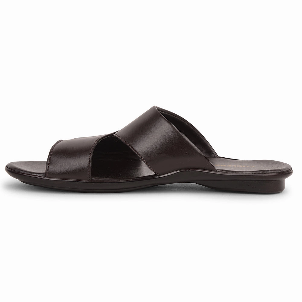 Coolers Brown Casual Slipper For Men WAKAFIT-1E By Liberty