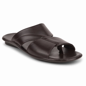Coolers Brown Casual Slipper For Men WAKAFIT-1E By Liberty