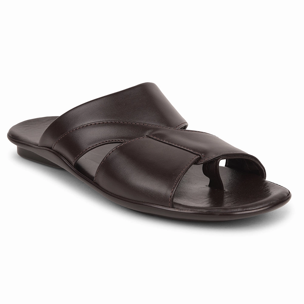 Coolers Brown Casual Slipper For Men WAKAFIT-1E By Liberty