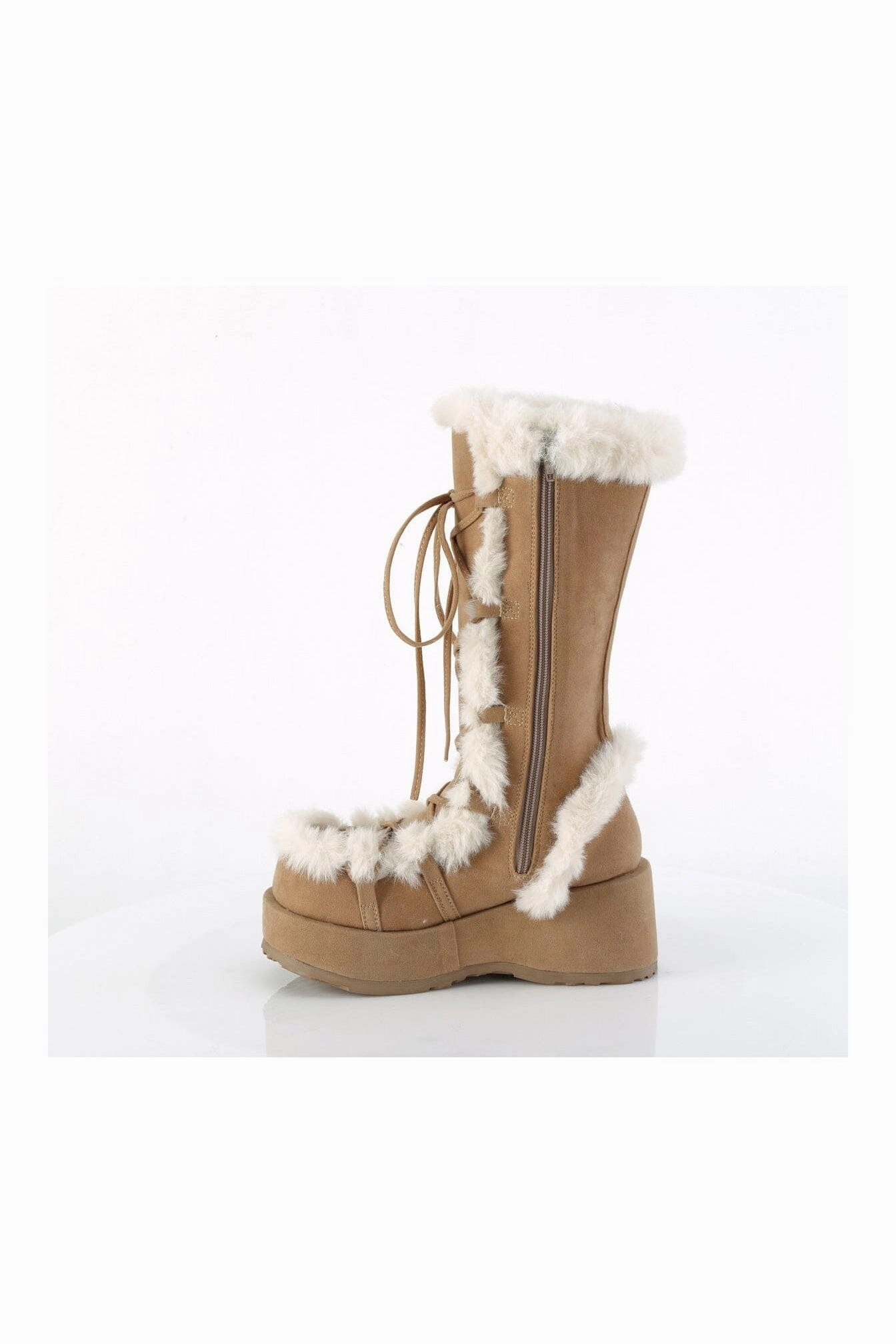 CUBBY-311 Brown Vegan Suede Knee Boot