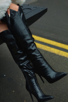 Dakota High Heel Boots - Black