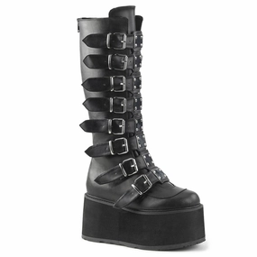 DAMNED-318  Black Vegan Leather