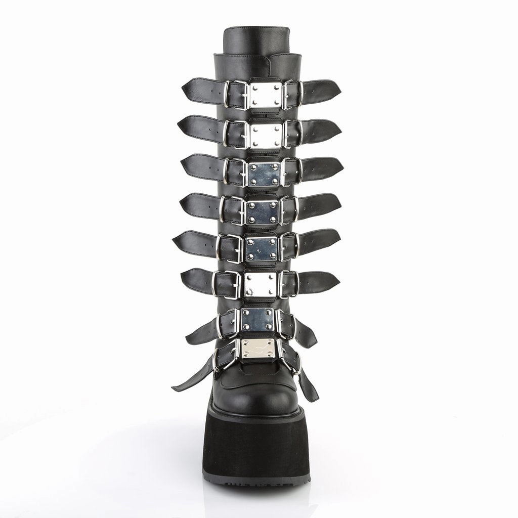 DAMNED-318  Black Vegan Leather