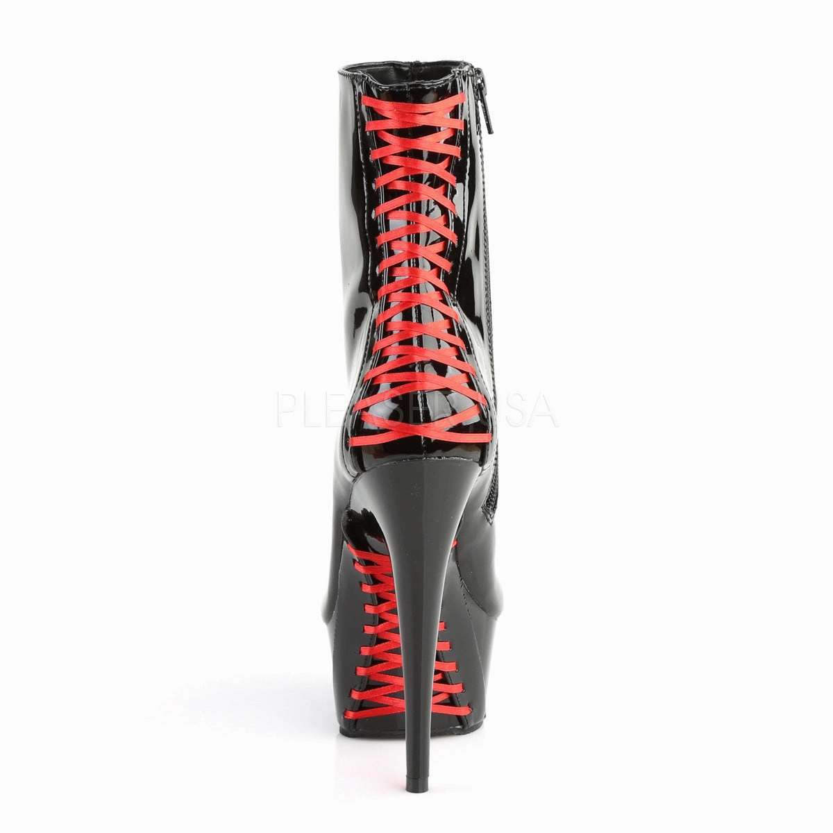 DELIGHT-1010  Black Patent-Red/Black