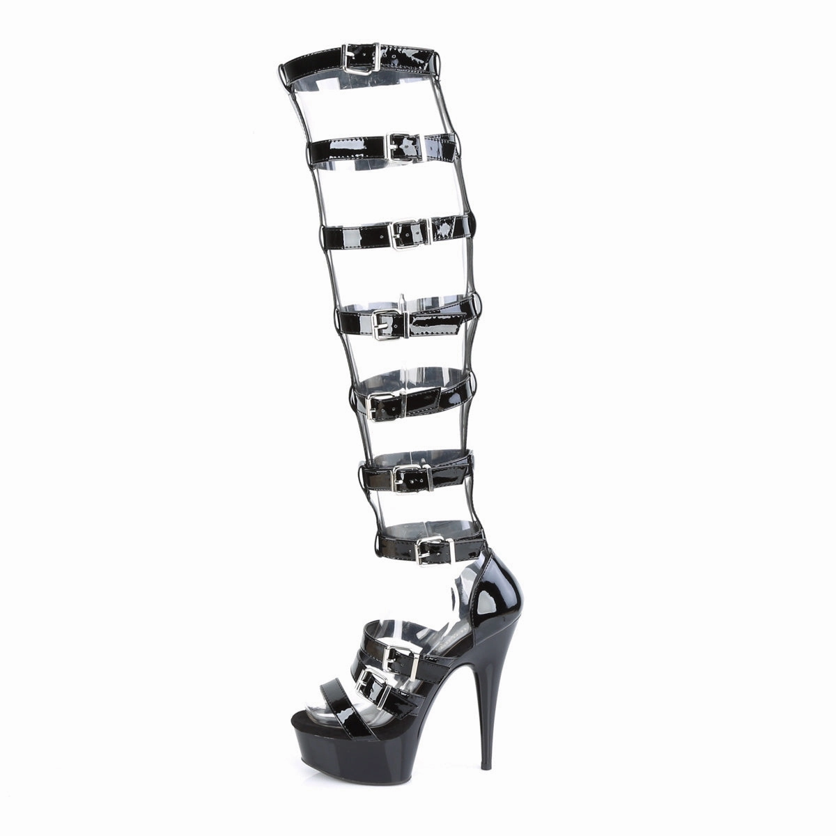 DELIGHT-600-46  Black Patent/Black