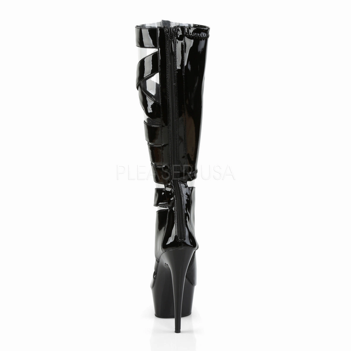DELIGHT-600-49  Black Str Patent/Black