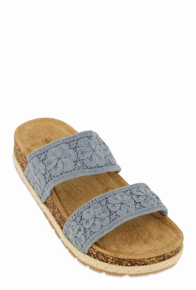 Double Crochet Band Slide Sandals