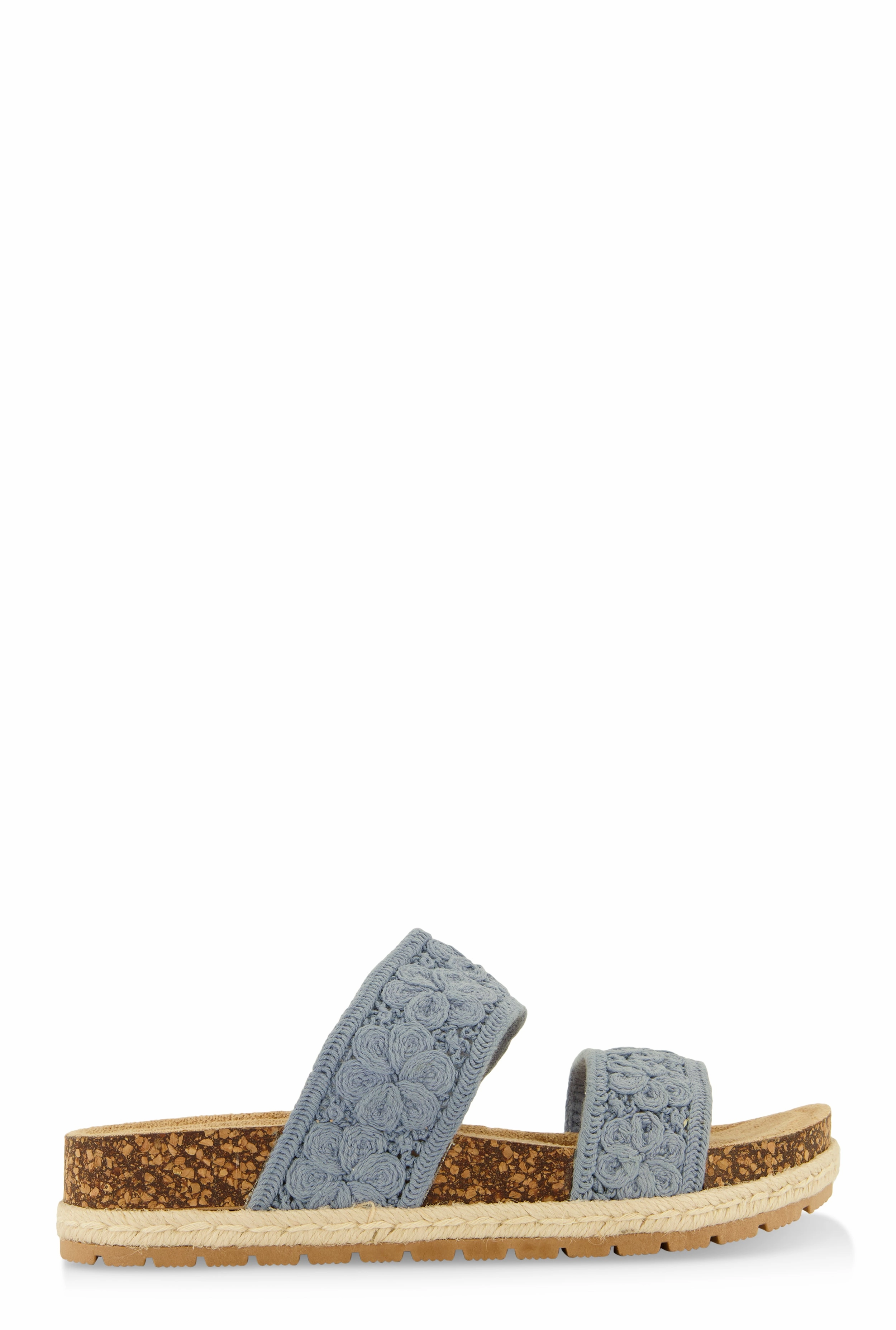 Double Crochet Band Slide Sandals