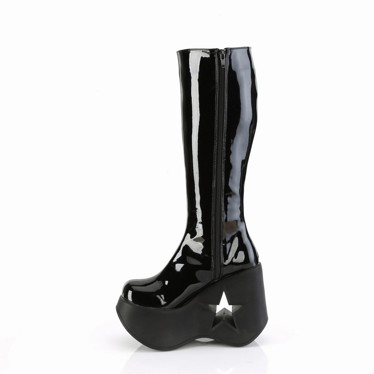 DYNAMITE-600  Black Patent-Black Multi Glitter