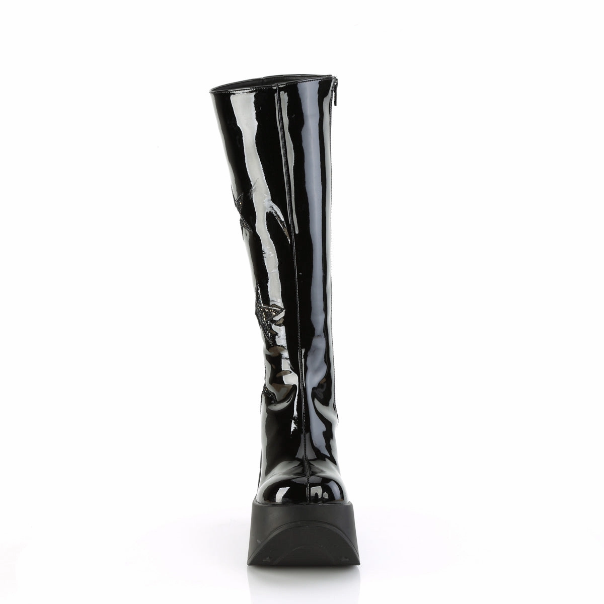 DYNAMITE-600  Black Patent-Black Multi Glitter