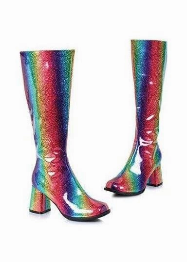 Ellie 300-SUMMER 3" Knee High Rainbow Boots W/Zipper