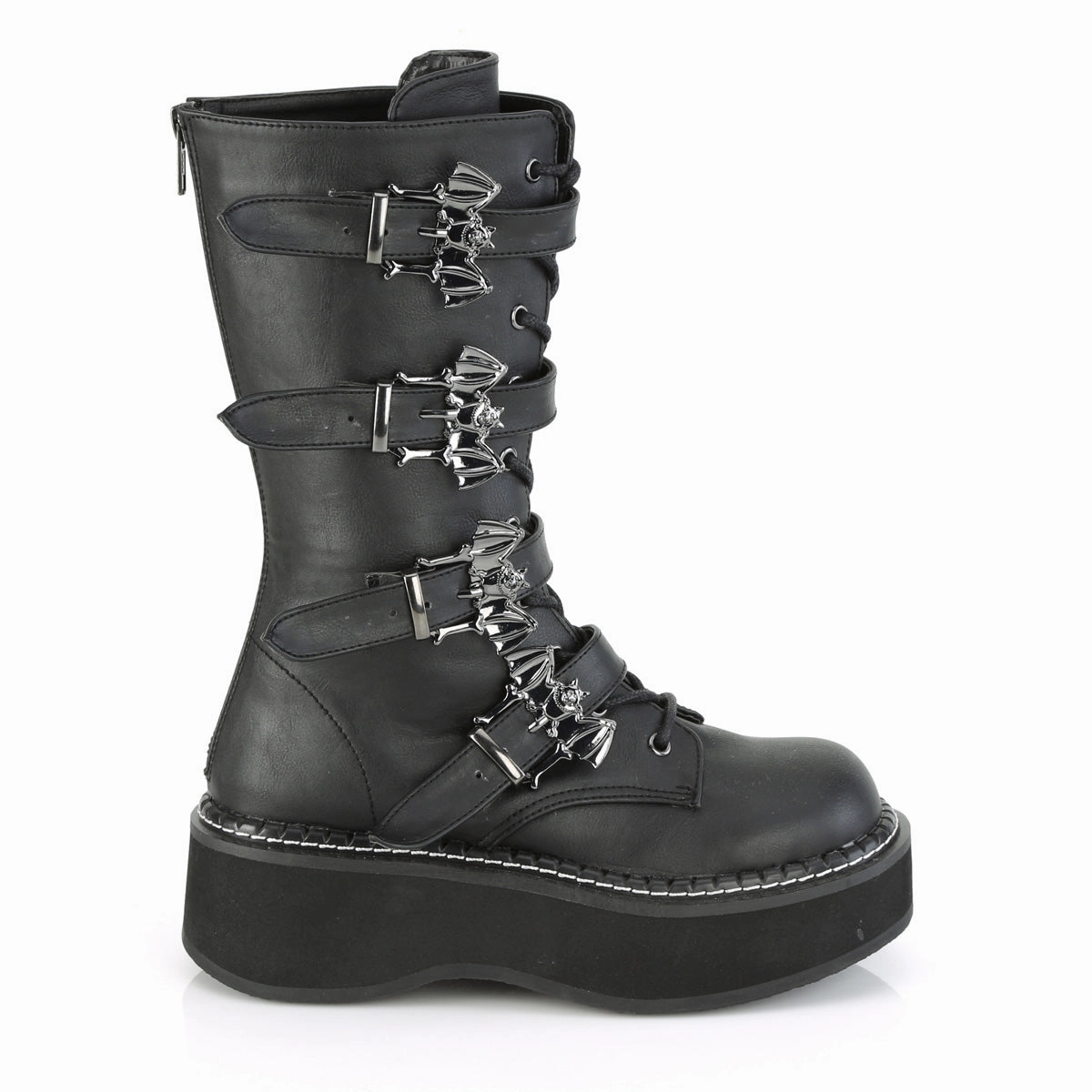 EMILY-322  Black Vegan Leather