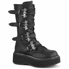 EMILY-322  Black Vegan Leather