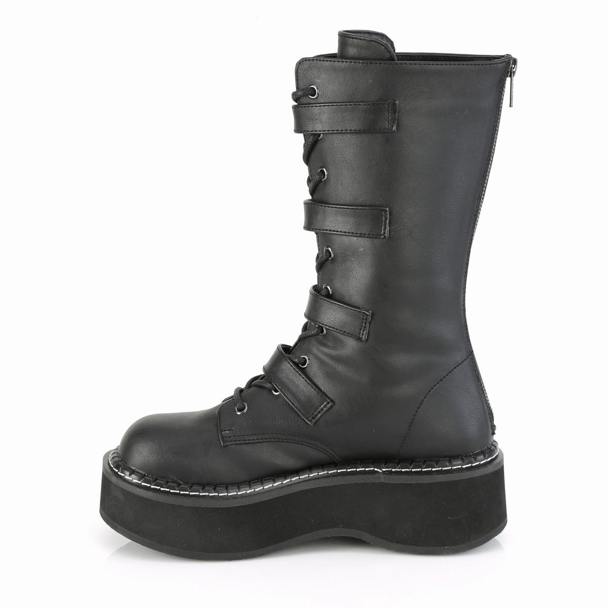 EMILY-322  Black Vegan Leather