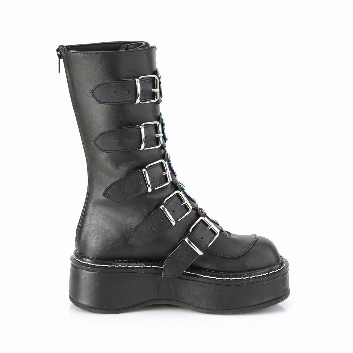 EMILY-330  Black Vegan Leather