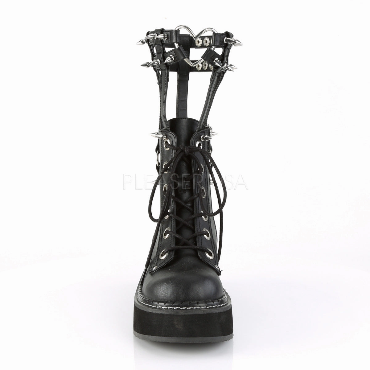 EMILY-357  Black Vegan Leather