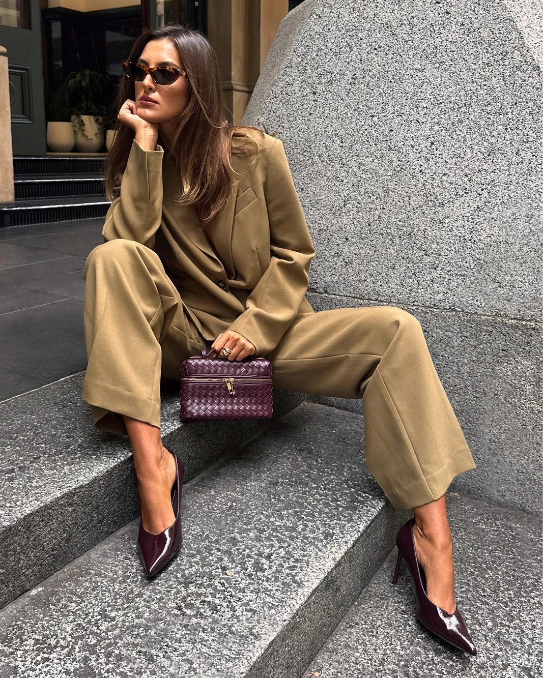 FABIOLA - MULBERRY CRINKLE PATENT