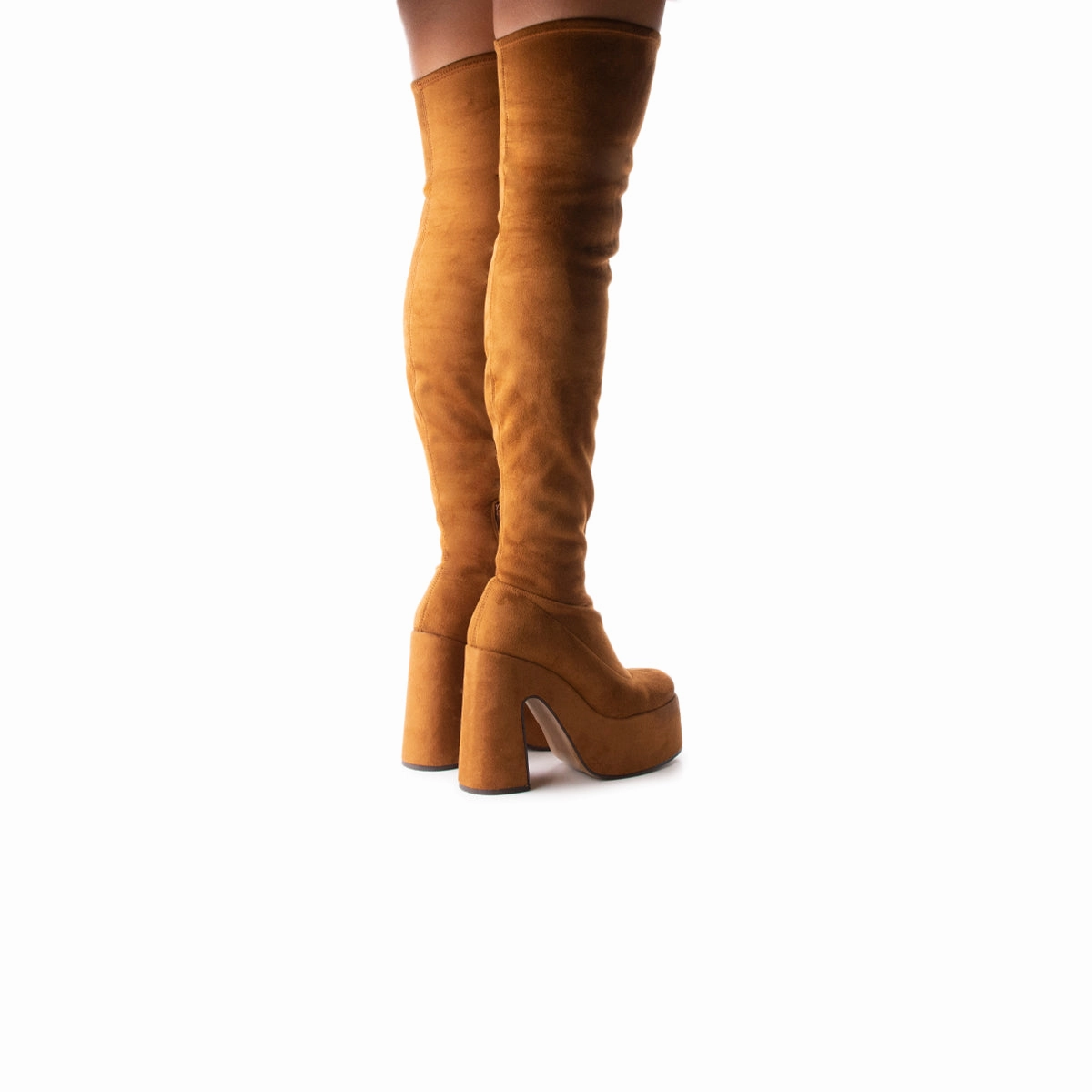 Finesse Brown Suede Stretch