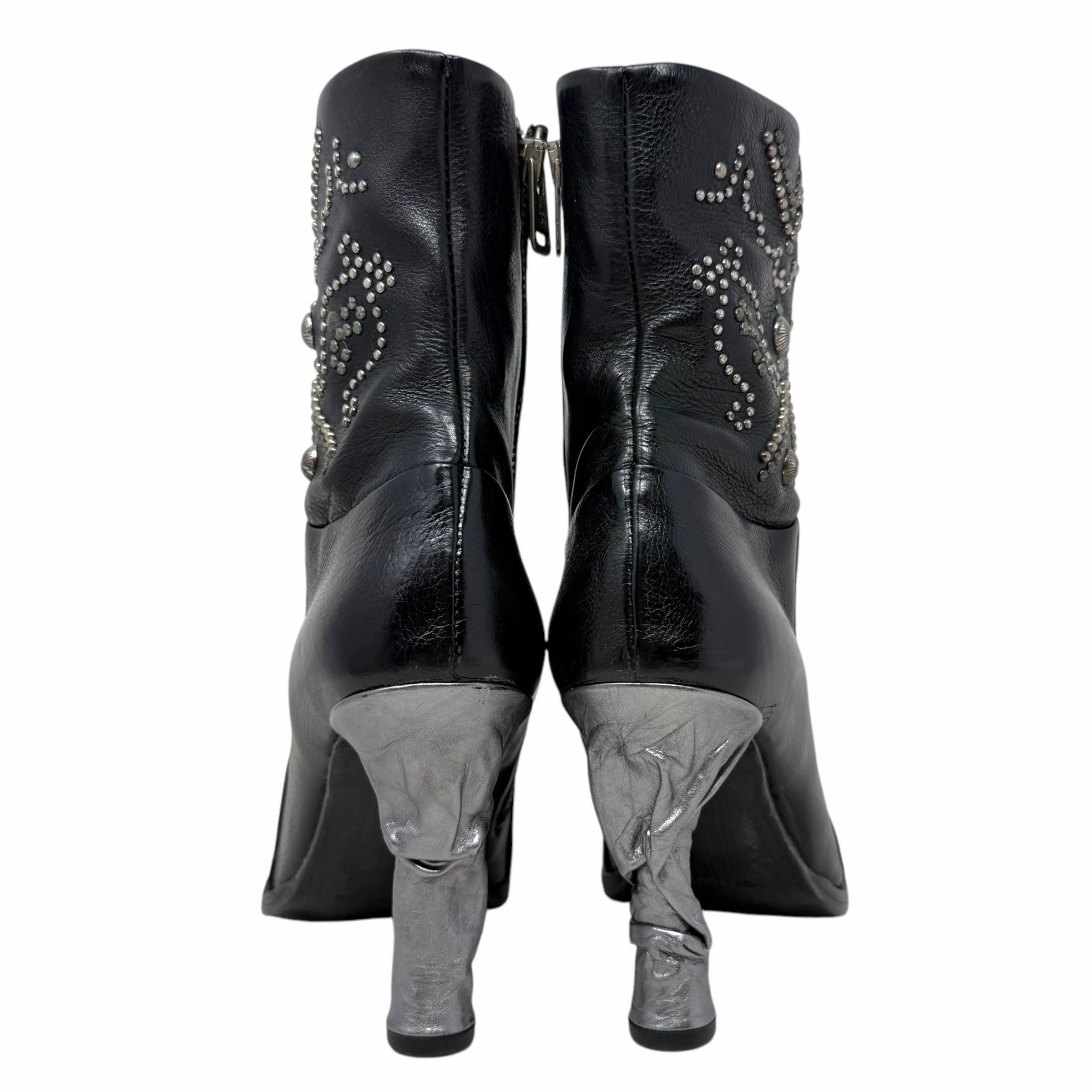 Finnegan Booties By A.S. 98 In Black, Size: US 9/EU 39