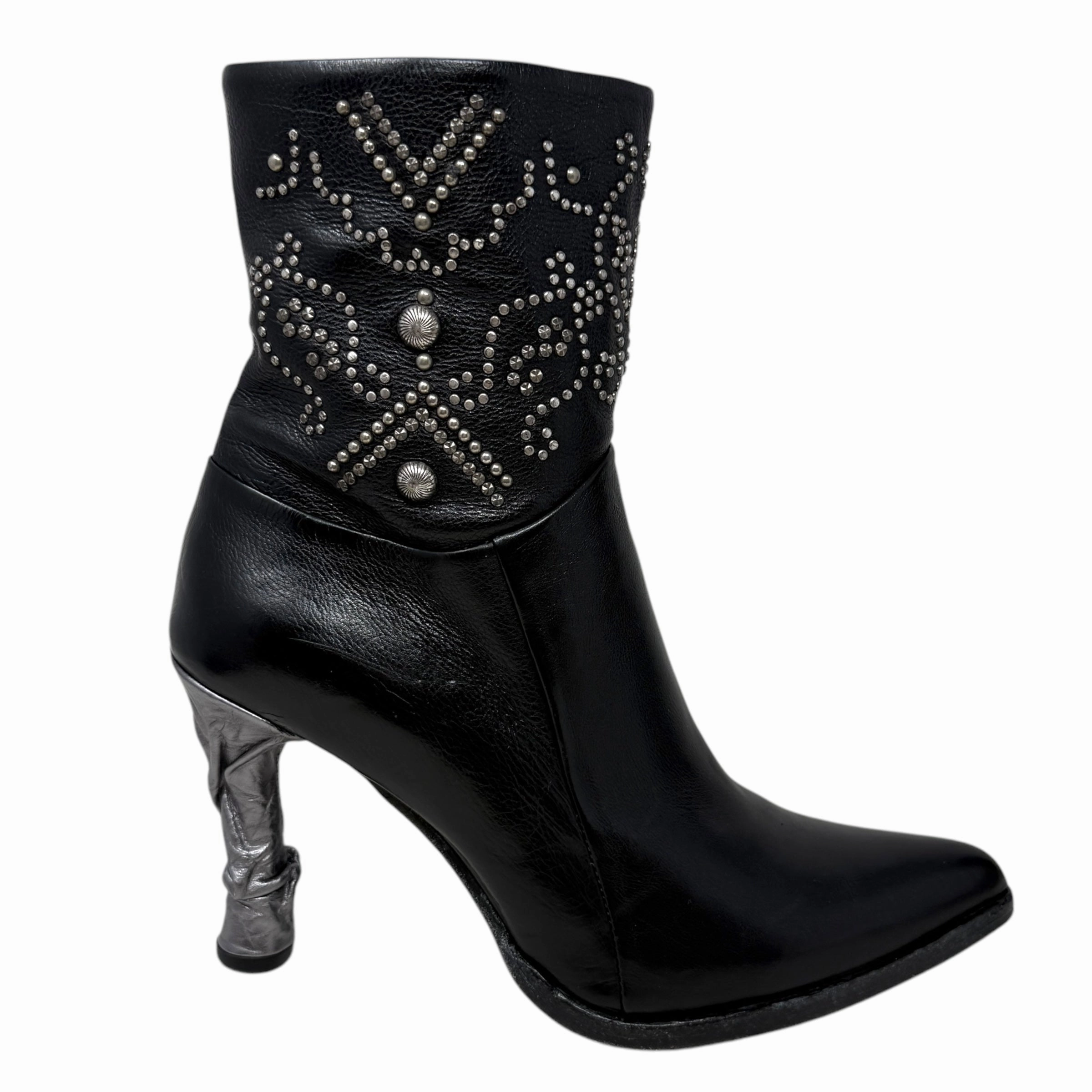 Finnegan Booties By A.S. 98 In Black, Size: US 9/EU 39
