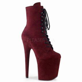 FLAMINGO-1020FS  Burgundy Faux Suede/Burgundy Faux Suede