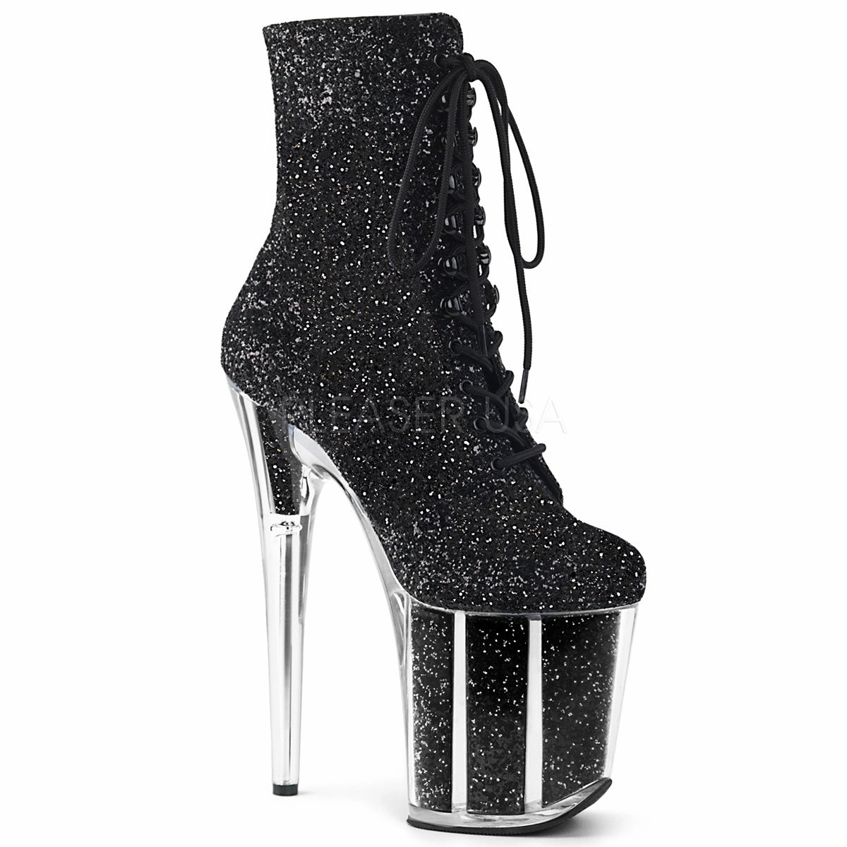 FLAMINGO-1020G  Black Glitter/Black Glitter