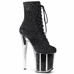 FLAMINGO-1020G  Black Glitter/Black Glitter