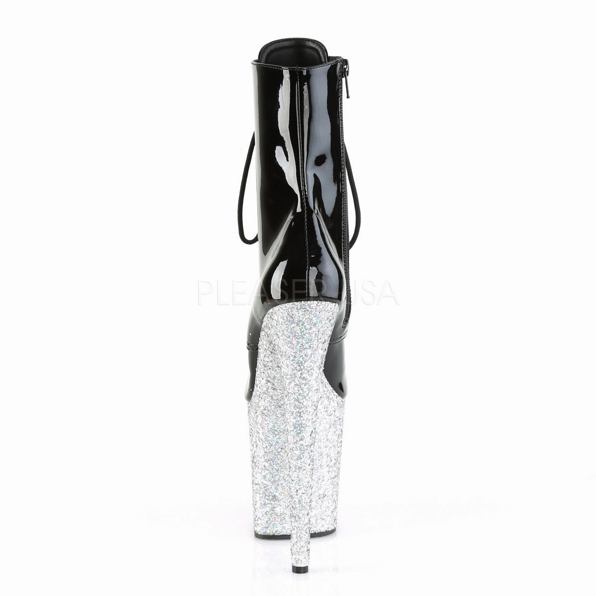 FLAMINGO-1020LG  Black/Silver Multi Glitter