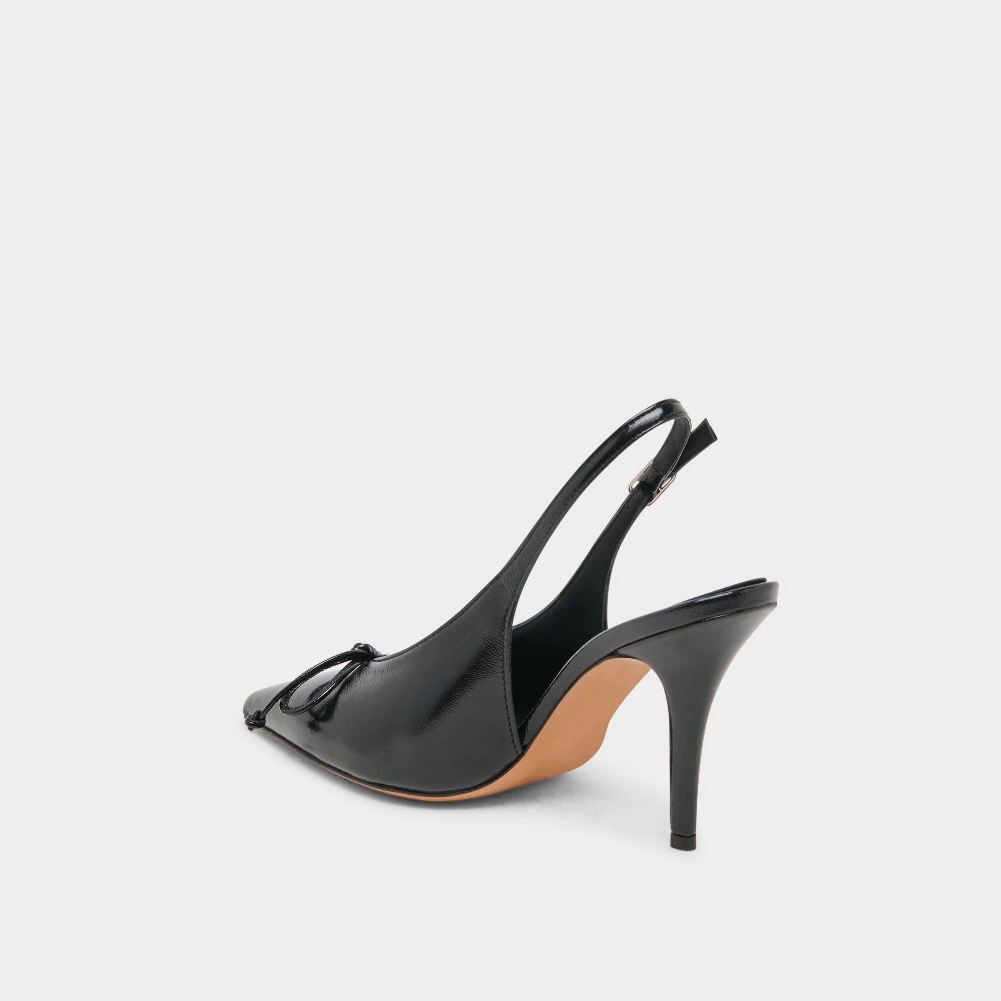 GEENA HEELS BLACK LEATHER