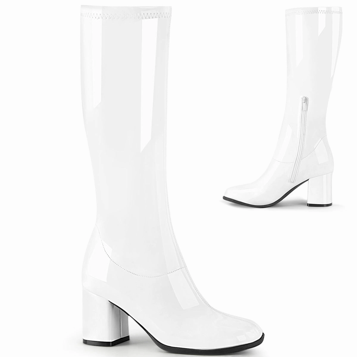 GOGO-300-2  White Str. Patent