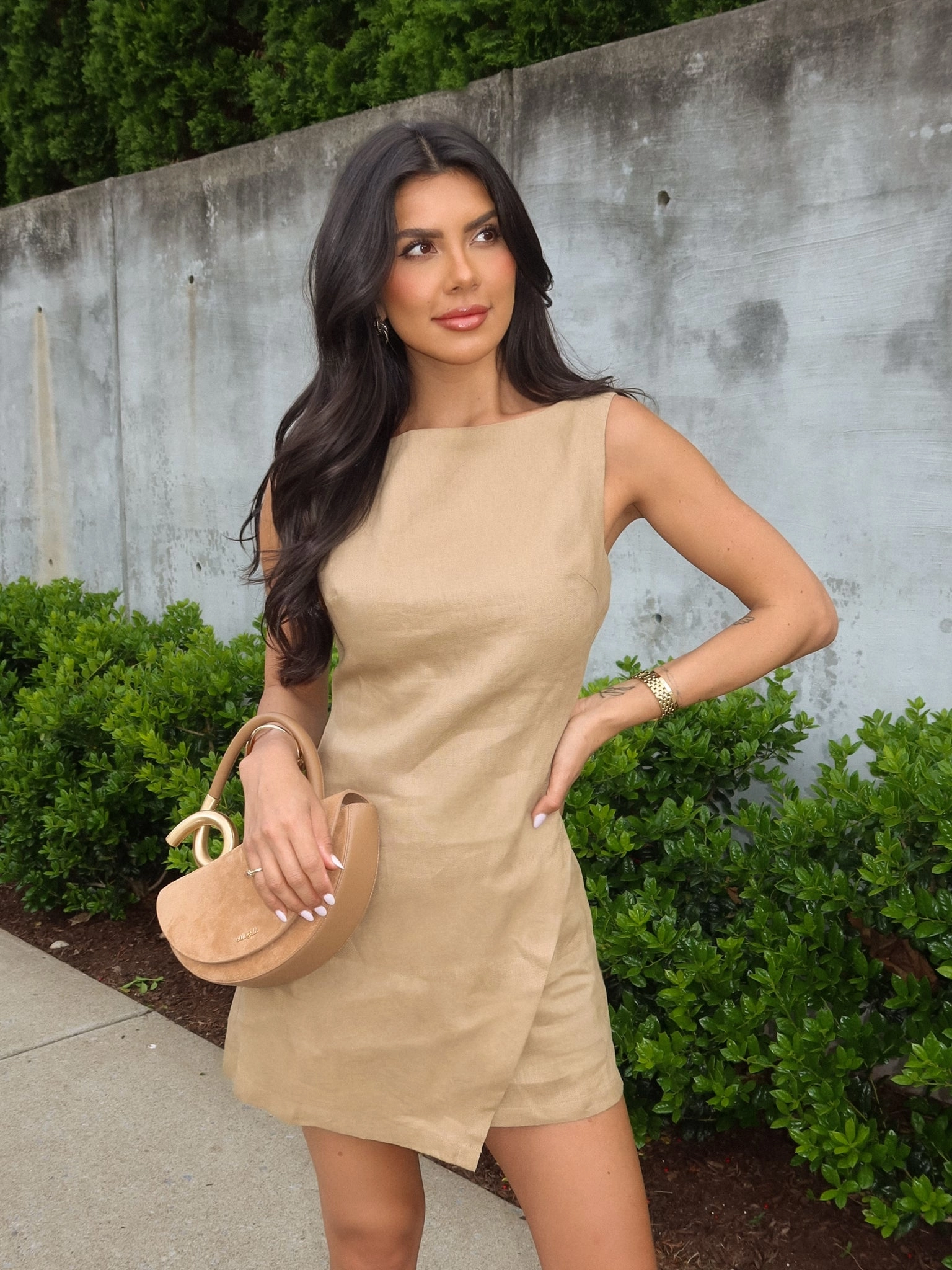 Good Lookin' Linen Mini Dress