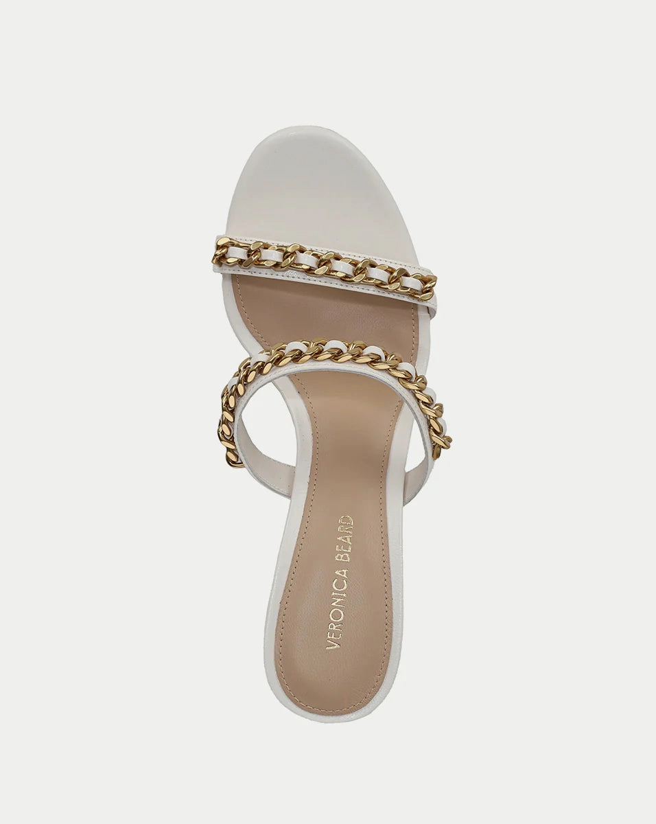 Gretchen Chain-Link Sandal - Parchment