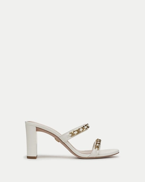 Gretchen Chain-Link Sandal - Parchment