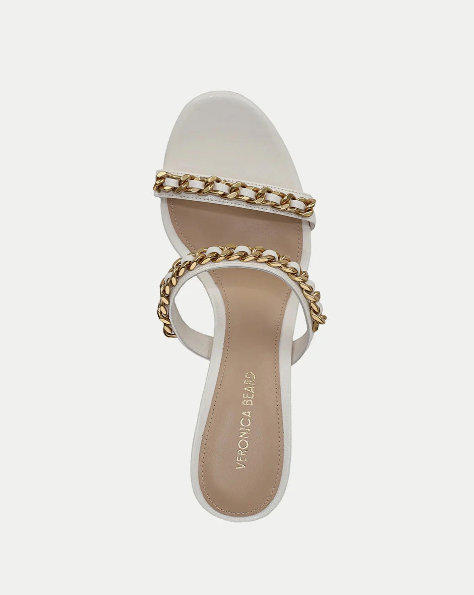 Gretchen Chain-Link Sandal - Parchment
