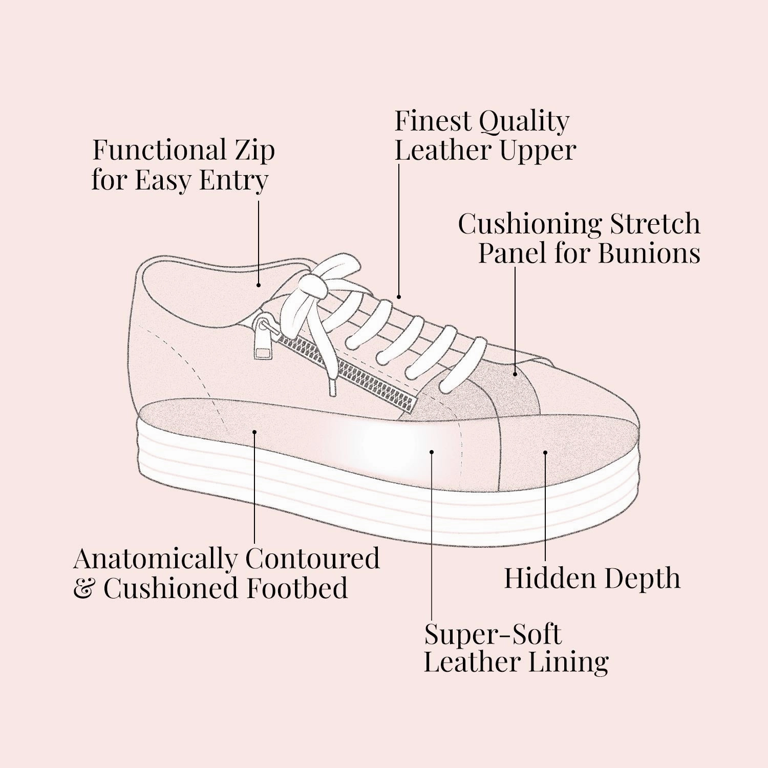 Honey: Cream Leather & Shearling