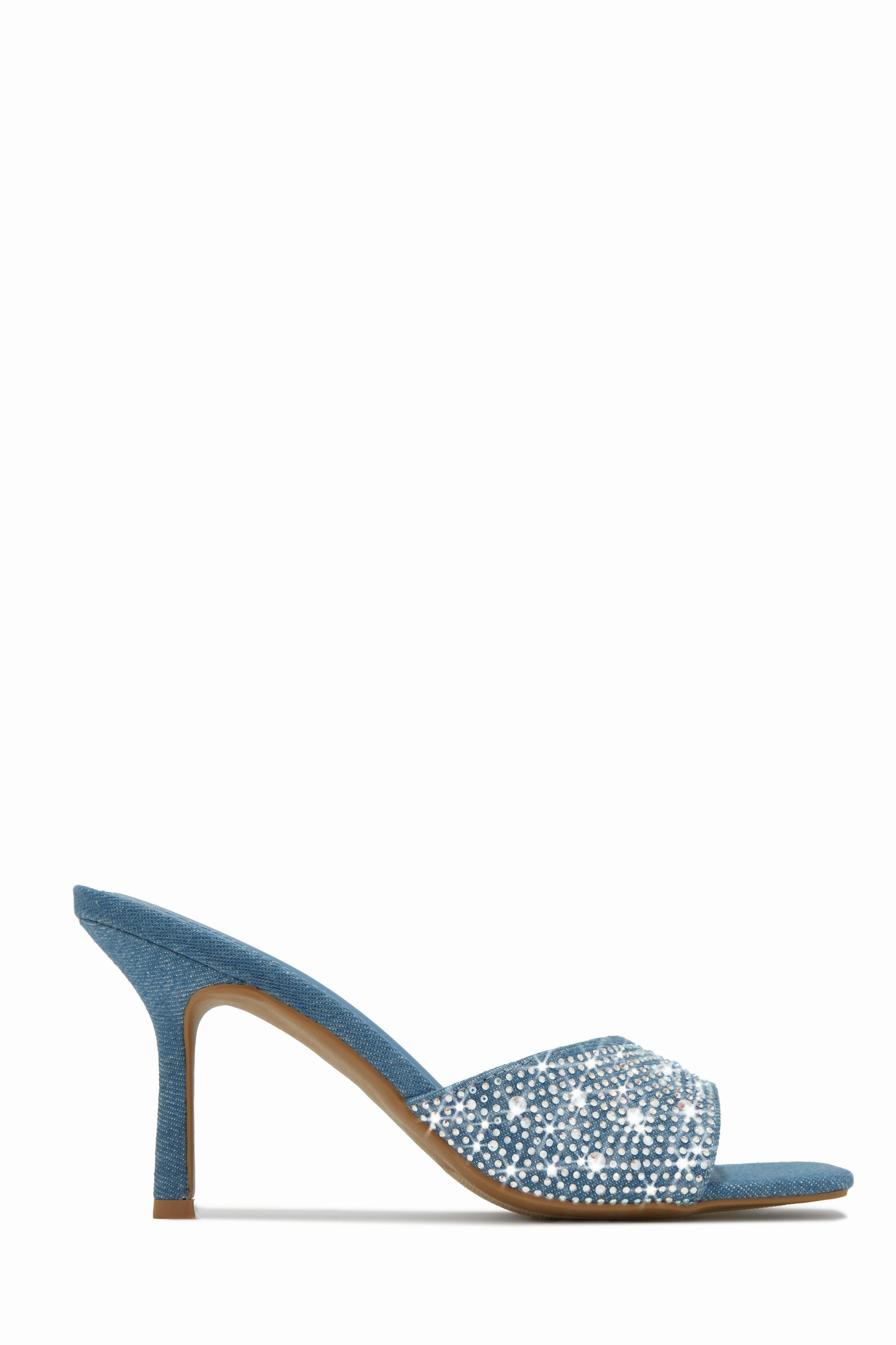 Irina Embellished Mid High Heels - Multi