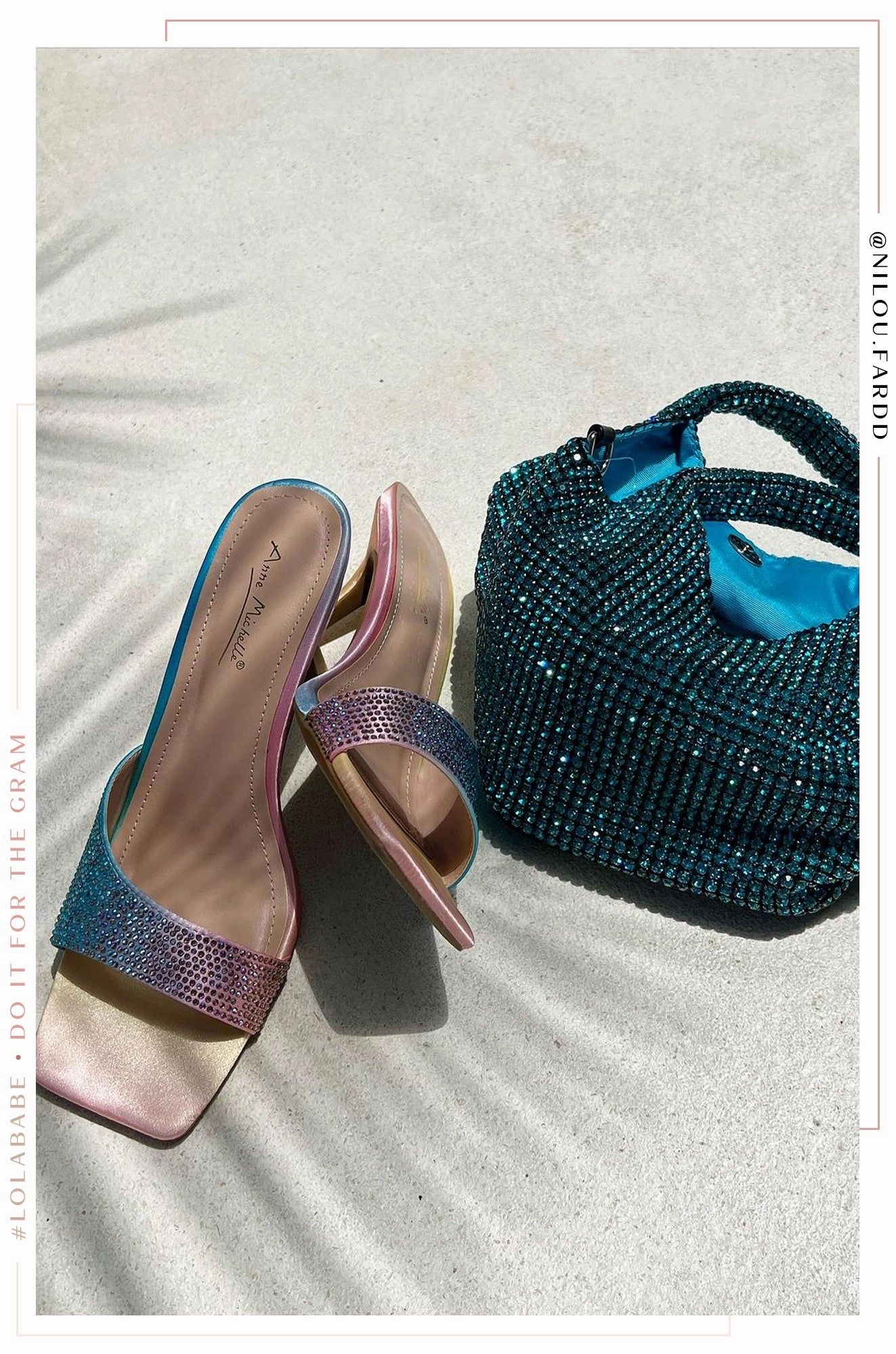 Irina Embellished Mid High Heels - Multi