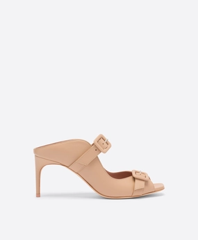 Isobel 70 Buff Leather Heeled Sandals
