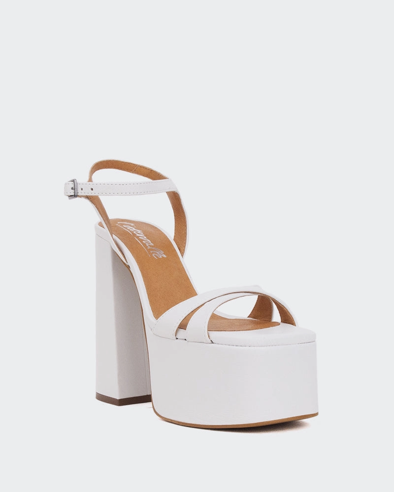 Ives White Leather