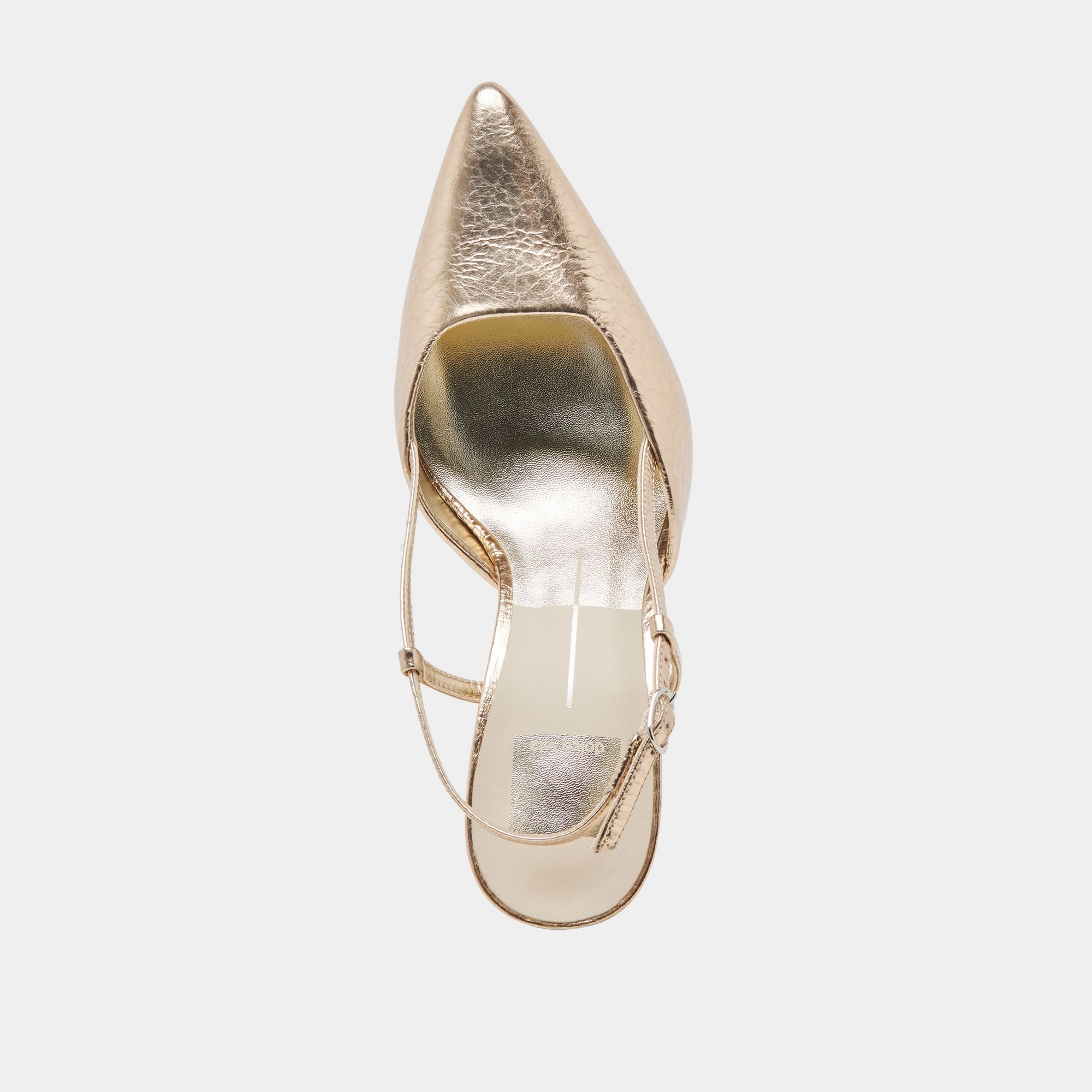 KIM HEELS GOLD DISTRESSED LEATHER