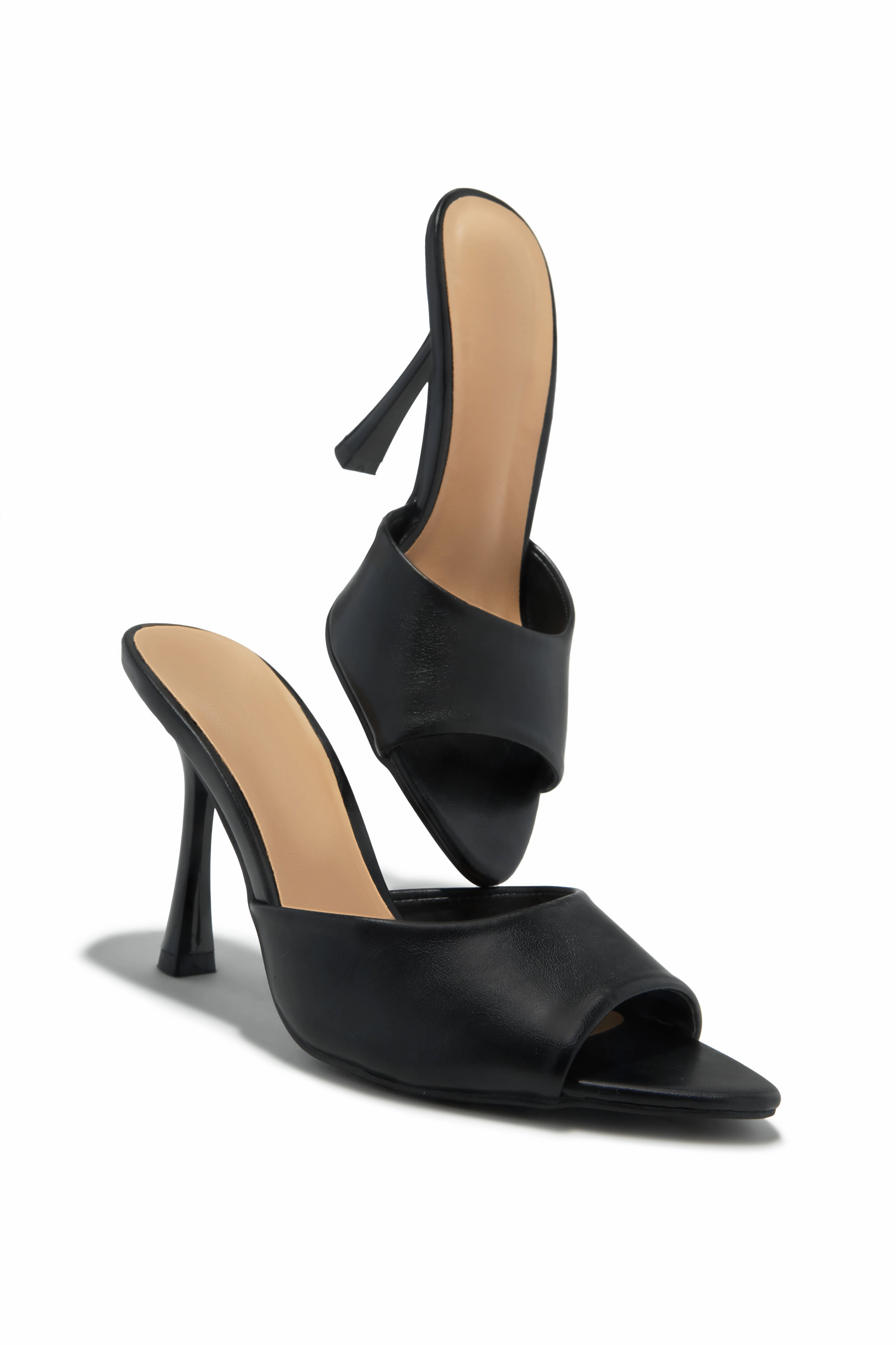 Kimmie Mule Heels - Black