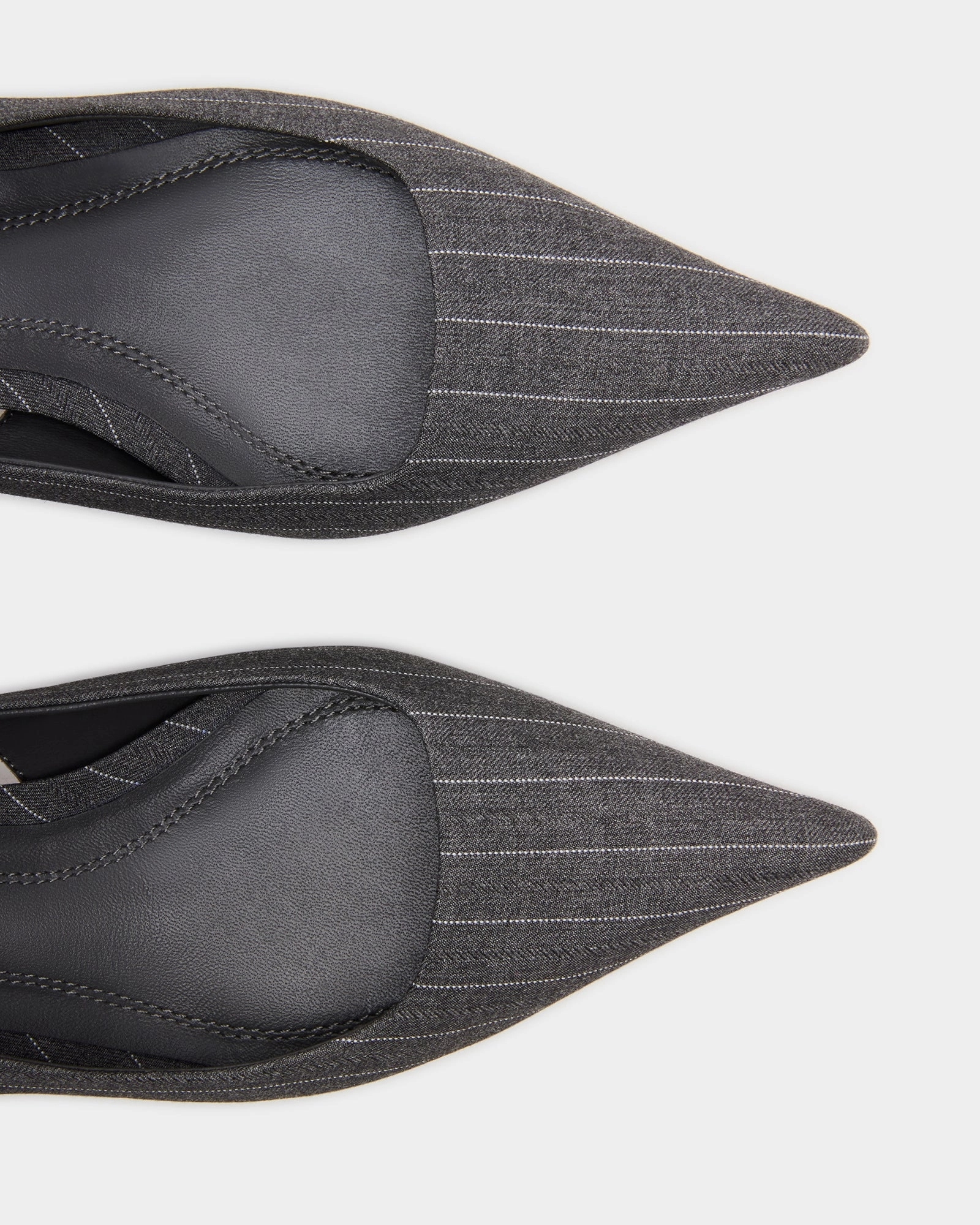 KITTIE HEEL AND JULIANA BAG GRAY PINSTRIPE BUNDLE