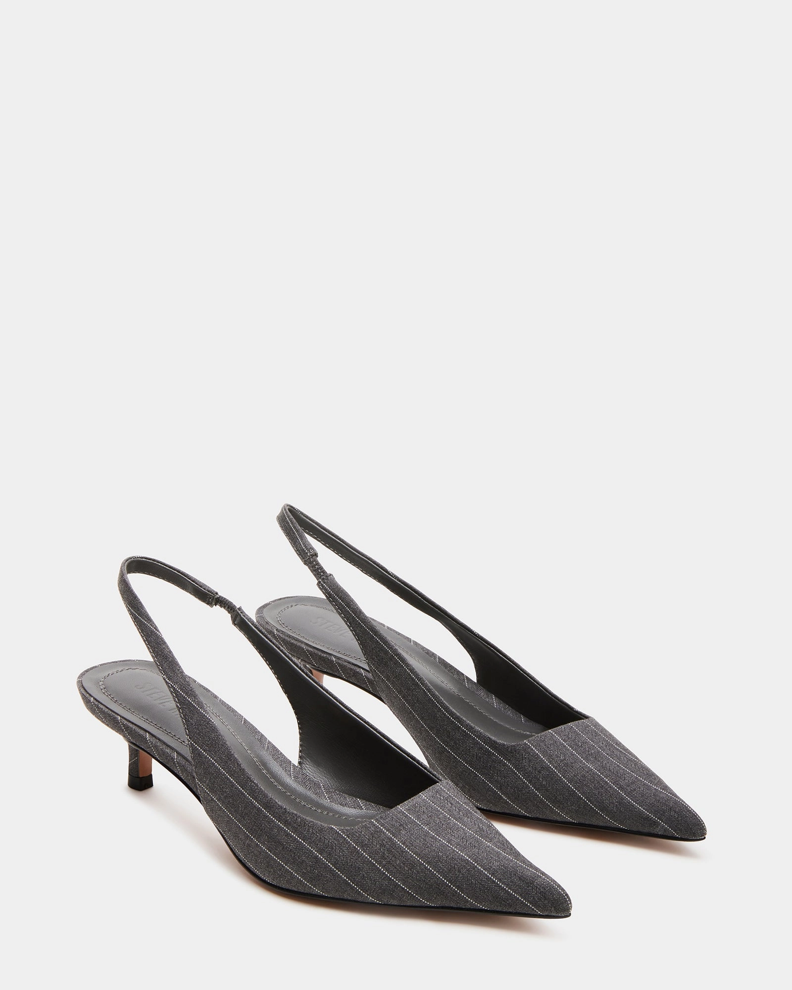 KITTIE HEEL AND JULIANA BAG GRAY PINSTRIPE BUNDLE