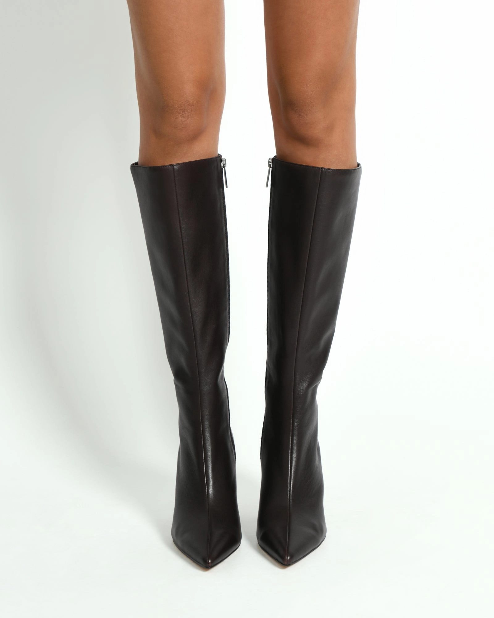LOTUS KNEE BOOTS BITTER CHOC LEATHER