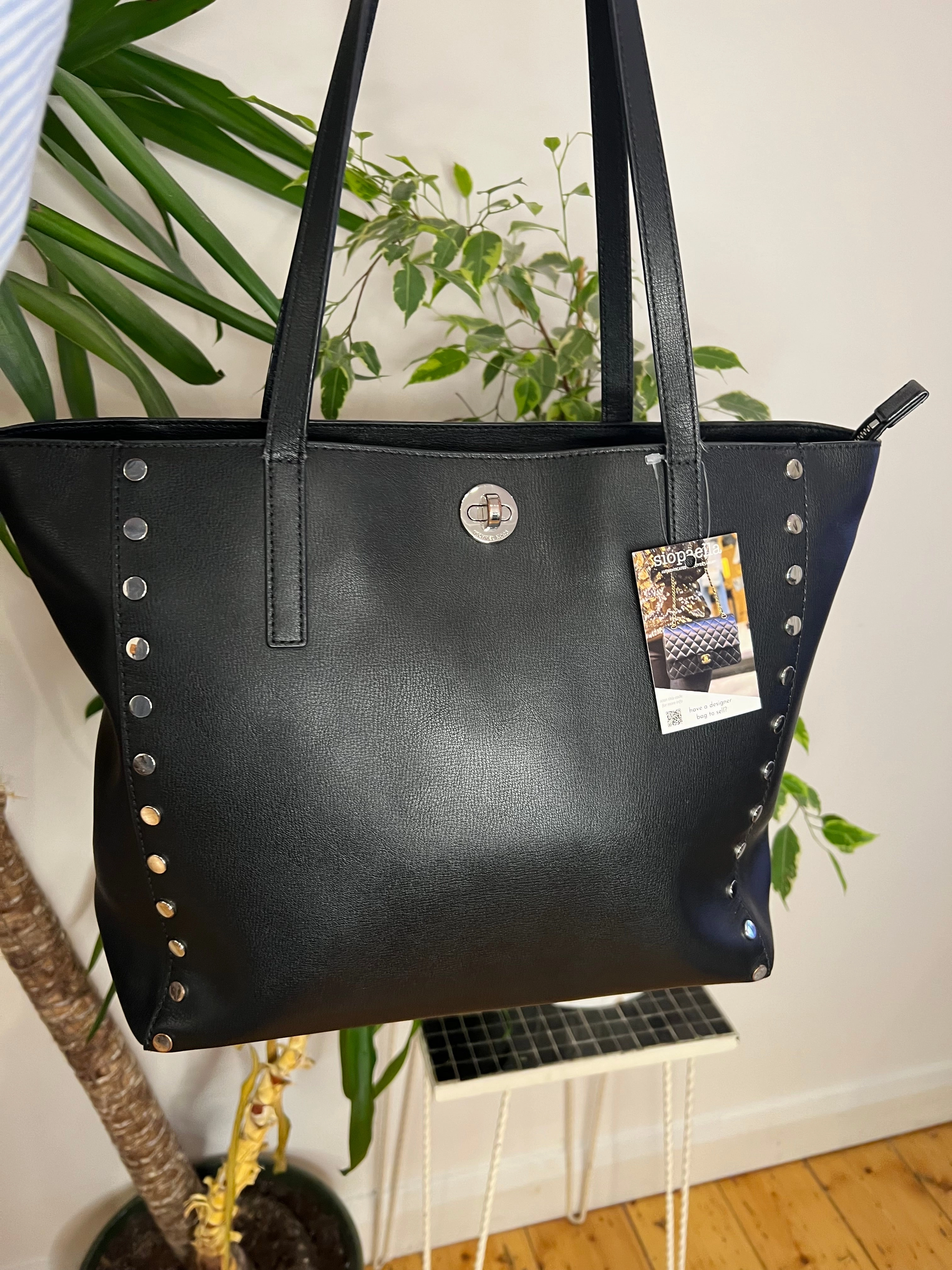 Michael Kors Black Studded Handbag