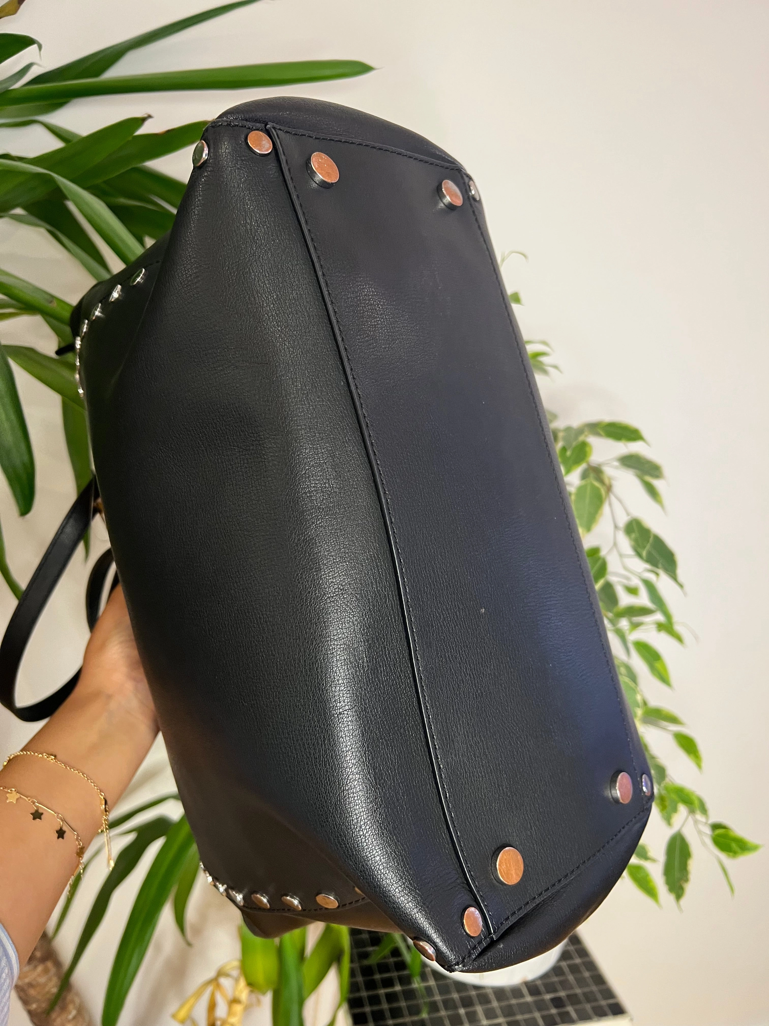 Michael Kors Black Studded Handbag