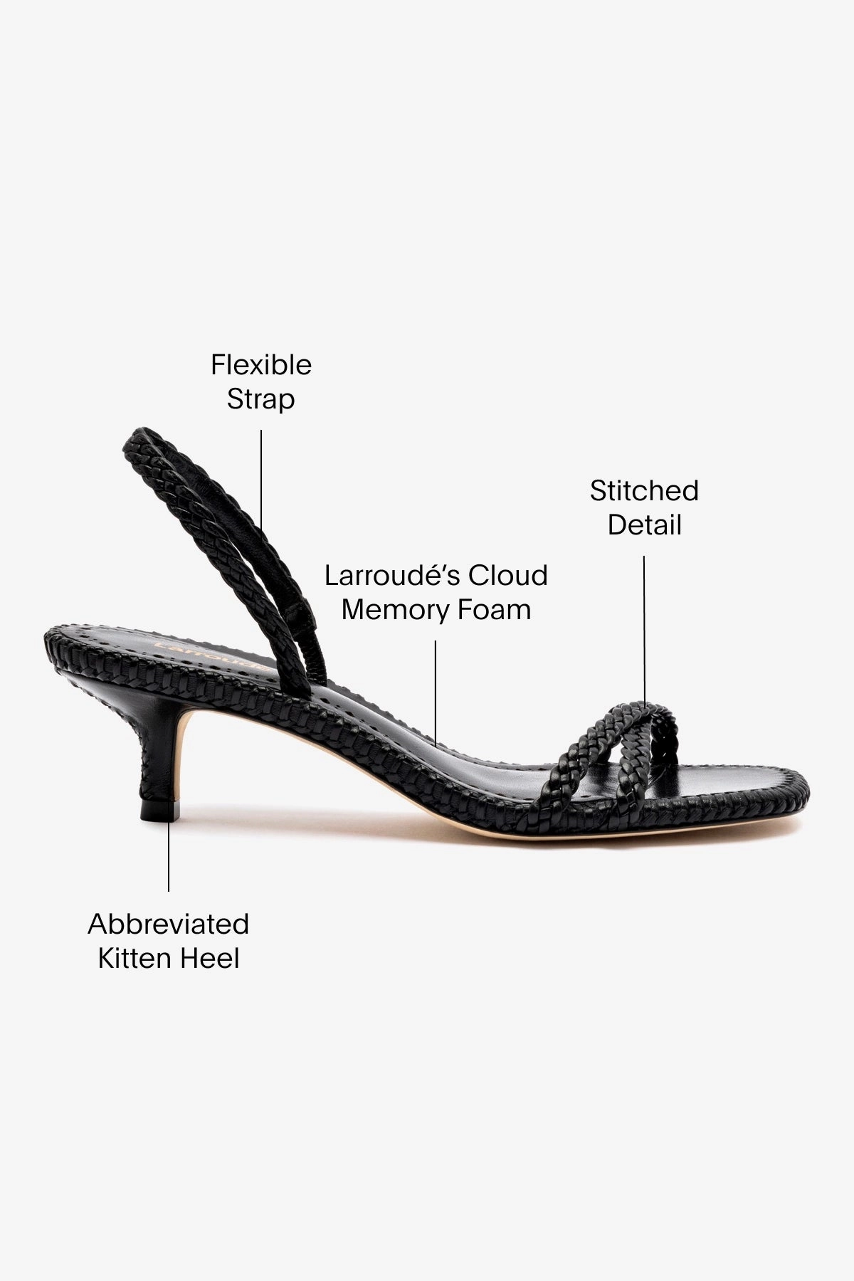 Mini Annie Sandal In Black Leather