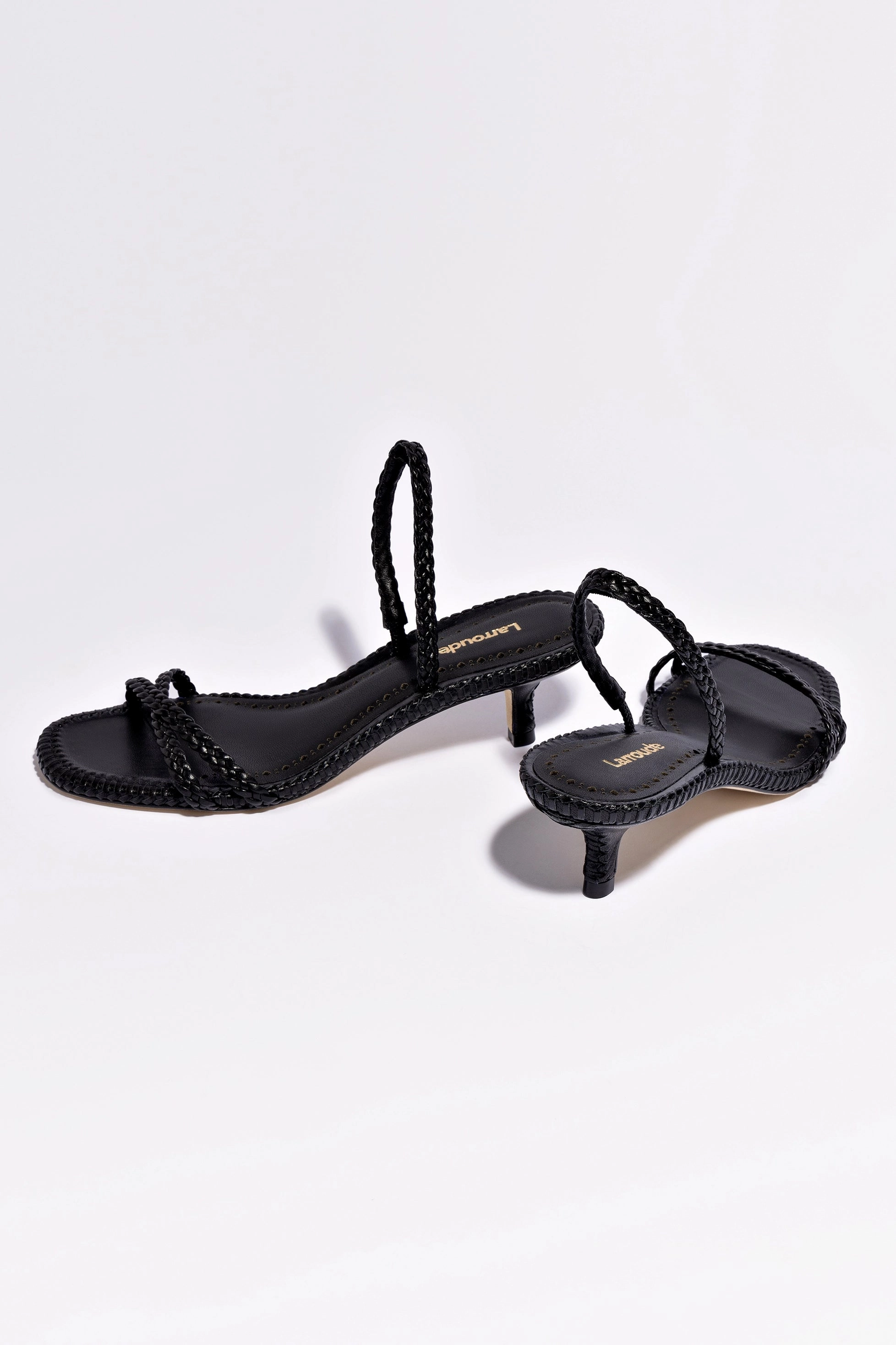 Mini Annie Sandal In Black Leather